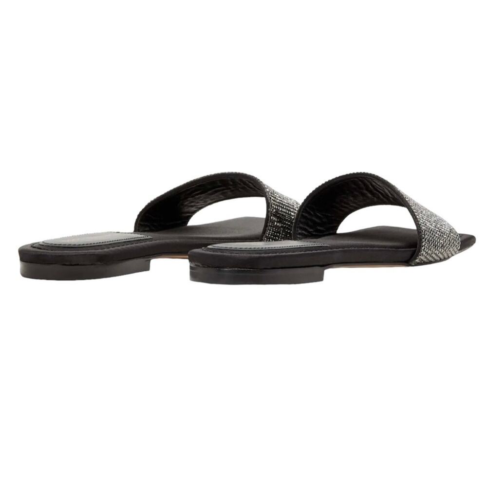 NIB! Good American Crystal Crush Shimmer Standout Slide Sandal - Size 7 - Picture 5 of 10